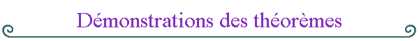Dmonstrations des thormes